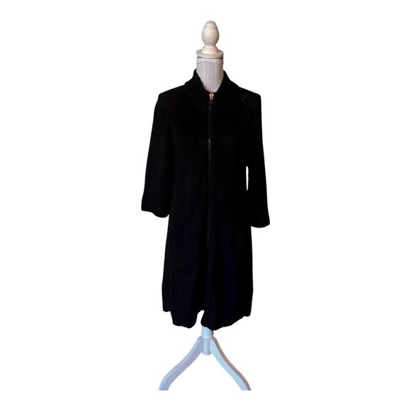 Edun Black Sweater Dress Cardigan Size M - Picture 1 of 5